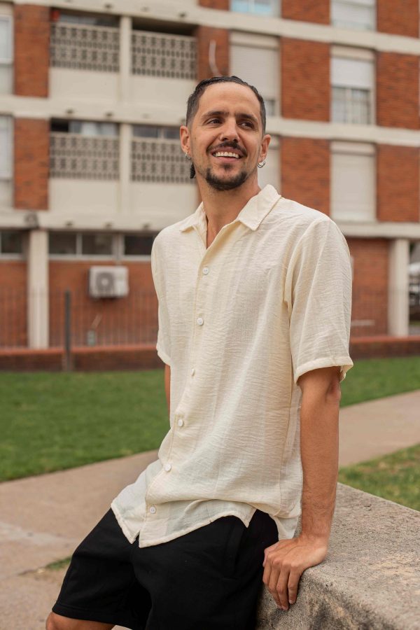 Camisa  Over Manteca