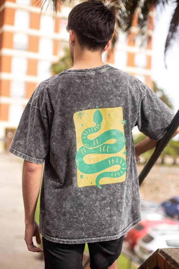 Remera Snake Gris